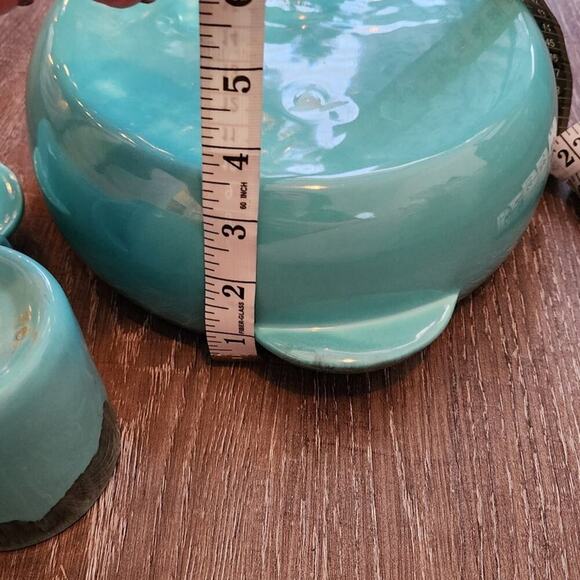 Jaska of California Cascade Ware Blue with Brown Drip Vintage 2 serving Bowls - Picture 13 of 16